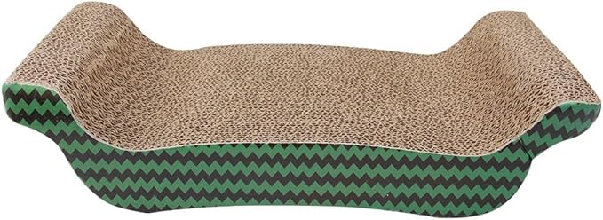 PAWISE Cat Scratcher – Reversible Cardboard Scratching Pad, Durable Cat Scratch Bowl & Bed, Interactive Scratcher for Indoor Cats & Kittens (17X8.5-1)