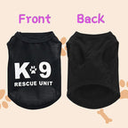 2Pack Dog Security Costume Cotton Dog Shirt for Small Dog Boy Pet Clothes K9/Security Puppy Black Vest T-Shirts Cat Top Tee Breathable Stretchy (Small)