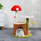 Cat Tree Cat Tower Cactus cat litter cat scratching column kitten climbing frame wear-resistant scratching claw grinding device teasing cat toys Cat Tree Condo Cat Tree Indoor Climbing ( Color : Brass