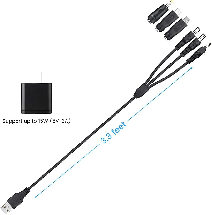 Charger Replacement for Shock Collar Patpet Paipaitek Educator Stopwoofer Slopehill Bousnic NBJU DogRook Training Collar Cord