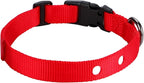 3/4 Inch Dog Shock Collar Replacement Strap with 2 Holes - Compatible with Most Brands of Ecollar Dog Fences and Training Collars, Red