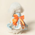 PUPTECK Floral Dog Dress for Spring Outfit Puppy Cute Small Dogs Clothes,Daisy,XS