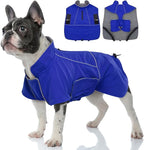 MIGOHI Waterproof Dog Jacket,XL Dog Coat,Reflective XL Fleece Jacket for Dogs,Extra Large Winter Coat Snowsuit,Large Snow Clothes for Dogs Male Female,Australian Shepherd,Beagle,XL,Blue