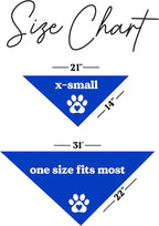 That's My Bro Dog Bandana | 100% Cotton Adjustable Triangle | Made in USA | Soccer| Sports | Biggest Fan | Game Day | Royal, X-Small (533)