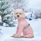 Polar Fleece Dog Pajamas Bodysuit - Small to Medium Dogs, Winter Jacket & Sweater for Small Dogs, Four-Legged Warm Clothes
