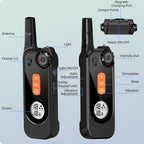 Dog Shock Collar with Remote Control Shock Collar for Dogs, 4 Training Modes Vibration, Beep, Shock, Flashlight IPX7 Waterproof Keypad Lock Rechargeable E-Collar for All Breed