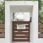 YZEXEZY No Soliciting Sign 6"x12"Do Not Disturb Wooden Hanging Sign for Front Door- Do Not Ring Bell or Knock,Don't Make It Weird