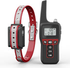 Dog Shock Collar 3280FT Dog Training Collar with Remote IPX7 Waterproof Electric Dog Collar with 4 Training Modes Beep Vibration Static Electricity Flashlight for Small Medium Large Dog