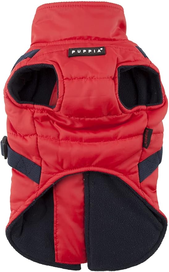 Puppia Authentic Mountaineer II Winter Vest, Medium, Red