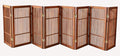 Urnporium Pet Dog Gate Freestanding, Strong Durable Folding Wooden Fence, Portable Acacia Hardwood Safety Barrier for Indoor & Outdoor Use (Brown Pet Gate, 8 Panel 30" Tall)