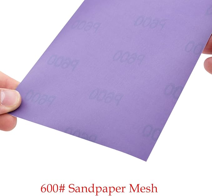 6pcs Cat Scratching Manicure Strips - 5 * 6.3" Nail File for Cats Scratch Liner for Litter Box Furniture Door Floor Peel Stick Scratching Sandpaper (Purple 6pcs)