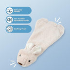 Best Pet Supplies Squeaky Dog Toys with Soft Durable Fabric for Small, Medium and Large Pets Interactive Toy for Indoor Play, Supports Active Biting and Play - Hare, Pig, Large