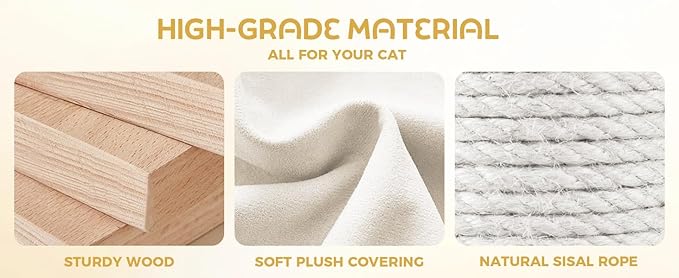 Cat Tree Tower for Indoor Cats Large Adult-Extra-Large Cat Condo & Transparent Spacecraft Pod | 8 Fully-Wrapped Sisal Cat Scratching Posts,1" Thick Base,Sturdy Cat Tower for Cats Up to 20 lbs