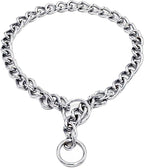 Freezx Dog Choke Collar Slip P Chain,Heavy Duty Metal Training Choke Collars, Adjustable Weather Proof Alloy Steel Chains for Small Medium Large Dogs (M, Diameter-2.5mm)
