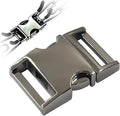 Dog Collar with Stainless Steel Buckle & Quick Release for Medium Large Dogs (Black, 3.5-4.0mm)