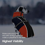 SUNFURA Dog Coat for Small Dogs, Warm Dog Winter Jacket with Harness Built in, Waterproof Pet Snow Jacket Fleece Cold Weather Coats for Puppy Chihuahua, Maltese, Blue XS