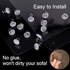 In hand Furniture Scratch Guards, 4PCS X-Large Premium Flexible Vinyl Cat Couch Protector Guards with Pins No Adhesive for Protecting Your Upholstered Furniture, Cat Scratch Deterrent Pad