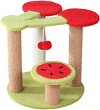 SUNESA Cat Tree Cat Tower Cherry Cat Climbing Frame Three-Tier Cat Litter One Cat Frame Cat Toy Cat Scratching Post Pet Supplies Cat Tree Condo Cat Tree Indoor Climbing