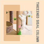 61 inches high, 6-Layer Platform Pets Cat Tree cat Tower for Indoor cat with Leaves,Sisal-Covered Scratching Post and Condo