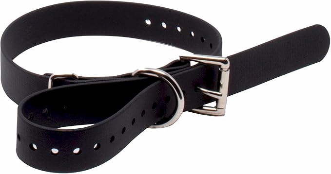 Educator 1-Inch Dog Training Collar Strap – ONLY Fits FE-580, ET-800 & UL-1200 Receivers – NOT Compatible with Mini Educator (ET-300/ET-400) – Durable Biothane Collar, Black