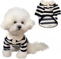 MANON ROSA Dog Clothes, Designer Boy Polo Shirt for Small Medium Dogs, Soft Puppy Outfit, Breathable Male Yorkie Chihuahua Shih Tzu Poodle Kitten Cat T-Shirt, Birthday Gifts - Blue, M, Fit 5.5-8.8lbs