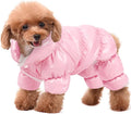 AOFITEE Dog Coat, Warm Dog Jacket, Fullbody Winter Coat Snowsuit for Dogs, Waterproof Puppy Puffer Jacket Snow Coats with Legs, Pet Fleece Vest, Cold Weather Coats for Small Dogs, Medium