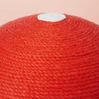Happy & Polly Mushroom Cat Scratcher Toy, Red and White, Floor Mount, Modern Style, for Indoor Climbing (Red, Mediu)