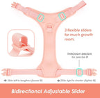 No Pull Dog Harness, Puppy Vest with Front Clip for Small Medium Large Sized Dog(Light Pink,S)