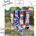 Lucky Love Dog Martingale Collar and Leash Set, Premium Fun Girl No Slip Collars, Strawberry Martingale Dog Collar and Leash Set, Great for Whippets, Greyhounds, and More (Sweet Berry, Small - Combo)