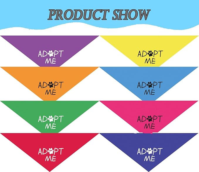 8 Pack Adopt Me Bandanas for Dogs