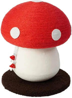 Mushroom Cat Climbing Frame, Sisal Scratch Column with Standing Scratch Board & Sisal Ball Cat Tree(Toy)
