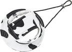 Round Brim Princess Hat Visor Hat Pet Dog Mesh Porous Sun Hat with Ear Holes for Small, Extra Small Dog Teddy, Pug, Chihuahua, Shih Tzu, Yorkshire Terriers, Papillon W-Black M