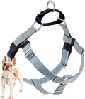 2 Hounds Design Freedom No Pull Dog Harness, Adjustable Harness, Easy Walking & Comfortable Control, Fits Small, Medium & Large Dogs, Solid Colors, Made in USA, 1" XL, Silver