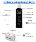Citronella Dog Training Collar with Remote & 2 Receivers【Can't Work Automatically】,3 Modes Harmless Spray/Vibration/Beep, Humane Citronella Dog Collar,1000ft Range No Shock Rechargeable Spray Collar