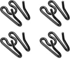 Dog Collar Extra Links Designed for Training Collars (4 Pack) Steel Chrome Plated Dog Training Collar Links (2.25mm, Black)
