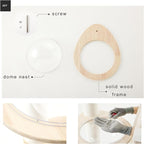 Transparent Space Capsule Dome Cat Bed for Floot to Ceiling Cat Tree Parts, Dia 11.8 Inches