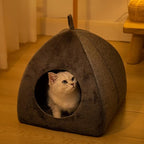 Cat House - Cat Bed for Indoor Cats Cute Triangle Cat's Nest Soft and Comfortable Cat's Nest with Antiskid Bottom for Cats Small Dogs Indoor and Outdoor