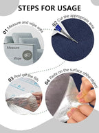 Cat Scratch Couch Protector 78.7"x15.8" – Self-Adhesive Furniture Protector from Cat Scratching, DIY Couch & Wall Shield, Trimmable Anti Scratch Mat for Indoor Sofa Bed Carpet，Navy