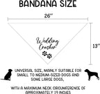 Wedding Crasher Dog Bandana Engagement Gifts for Couples Wedding Engagement Announcement Photo Prop Pet Scarf Accessories for Pet Dog Lovers Gifts