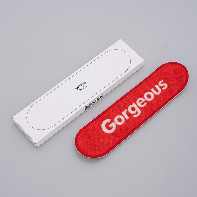 Wall Mounted Cat Scratching Board - Skateboard Style, Replaceable Scratch Mat, for Indoor Cats (24x6 Inches, Black and White Squares)