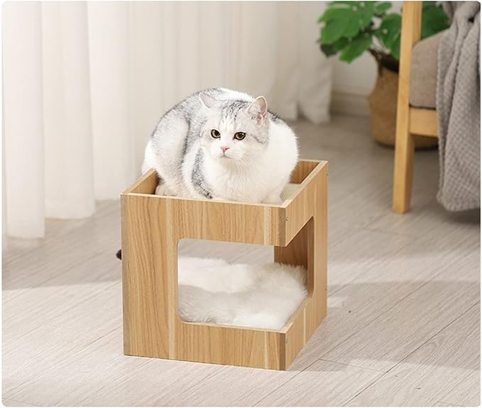 Cat Tree Cat Tower Simple home style single double-layer plate cat table multifunctional nest frame integrated cat climbing frame assembly splicing cat litter Cat Tree Condo Cat Tree Indoor Climbing (
