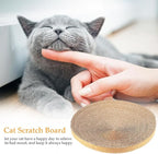POPETPOP 13.6 Inch Round Cat Scratcher Refill - Large Cardboard Scratch Pad Recycled Corrugated Cardboard Core for Indoor Kitten Cat, Replaceable Scratching Bowl Insert