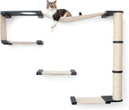 CatastrophiCreations Climb - Multiple-Level Cat Hammock & Climbing Activity Center - Wall-Mounted Cat Tree Shelves