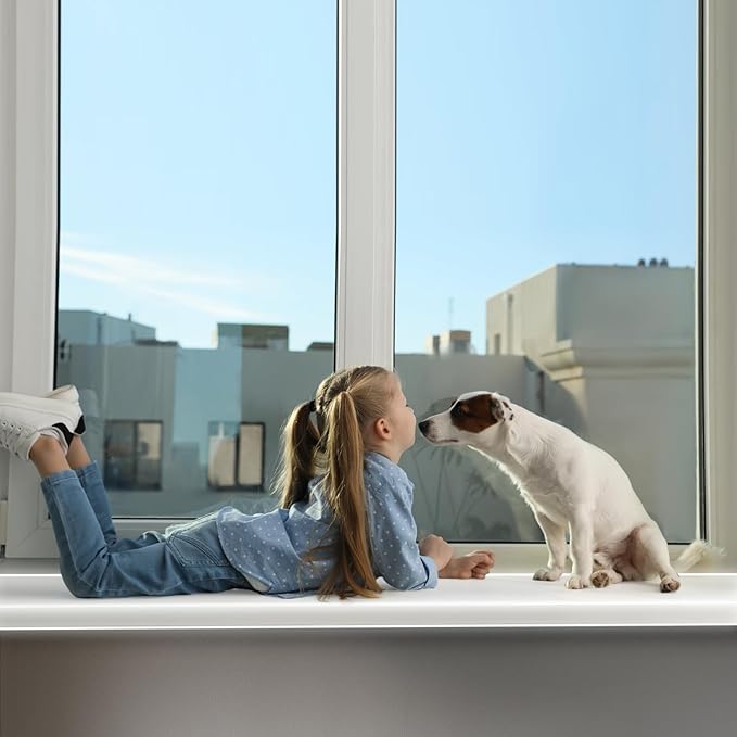 Window Sill Protector (4Inch x 16.5Ft) Cuttable Window Sill Protector,Door Protector from Dog Scratching, Protection from Dog and Cat Scratching, Chewing, Slobbering and Clawing on Window Sills