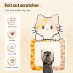 Wall Mounted Cat Scratcher, 2025 New Cat Scratcher Mat, Wall & Floor Cat Scratcher Pad, Self-Adhesive Cat Scratching Mat, Trimmable Self-Adhesive Carpet, Cats Scratchers for Indoor Cats (Colourful-B)
