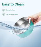 Dog Bowl, Stainless Steel Dog Food and Water Bowl with Non Slip Quiet Bottom, Easy to Clean, Dishwasher Safe, 64oz, Deep Green