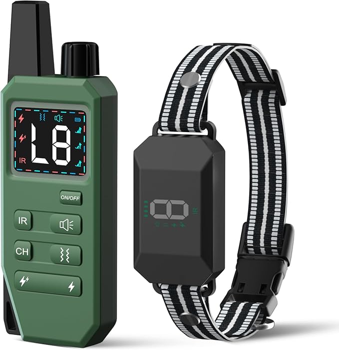 JOTUT Dog Training Collar 2000 Ft Range Electric Dog Collar with Remote Control,Rechargeable IP67 Waterproof E-Collar