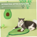 Cat Scratching Mat Couch Accessories Avocado Toy Wall Hanging Decor Cat Scratching Posts Cat Scratcher Sisal Mat for Cats Hanging Cat Scratcher Decorative Scratch Pad