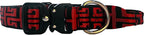 Heavy Duty Dog Collar with Unique Leopard Totem Design Adjustable Durable Nylon Collar, Metal Buckle for Large Dogs Bold Style for Training & Outdoor Adventures (Totem S)