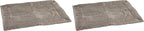 K&H Pet Products Self-Warming Crate Pad, Warming Dog Bed, Machine Washable Dog Mat, Gray X-Small 14 X 22 Inches (Pack of 2)